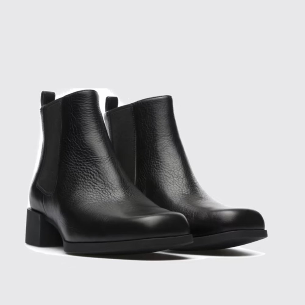 Camper Kobo Black Leather Chelsea Boots size 38